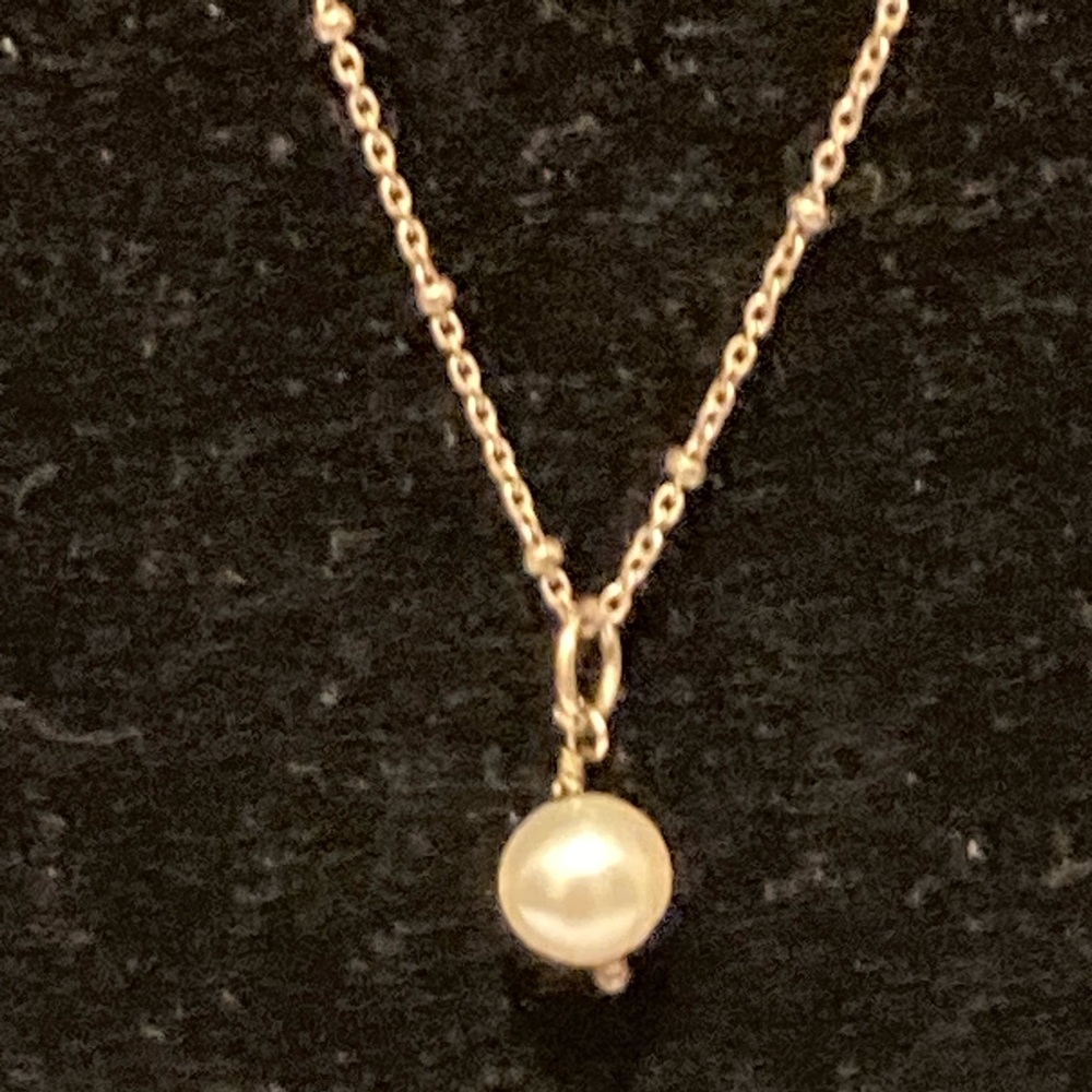 925 Sterling Silver Pearl Pendant Necklace - Classic Pearl Drop